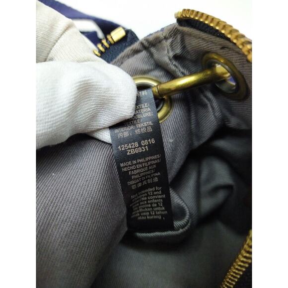 Fossil Keely Multicolor Coated Canvas Pink Dot Zipper Crossbody Bag - $128 - Picture 12 of 13